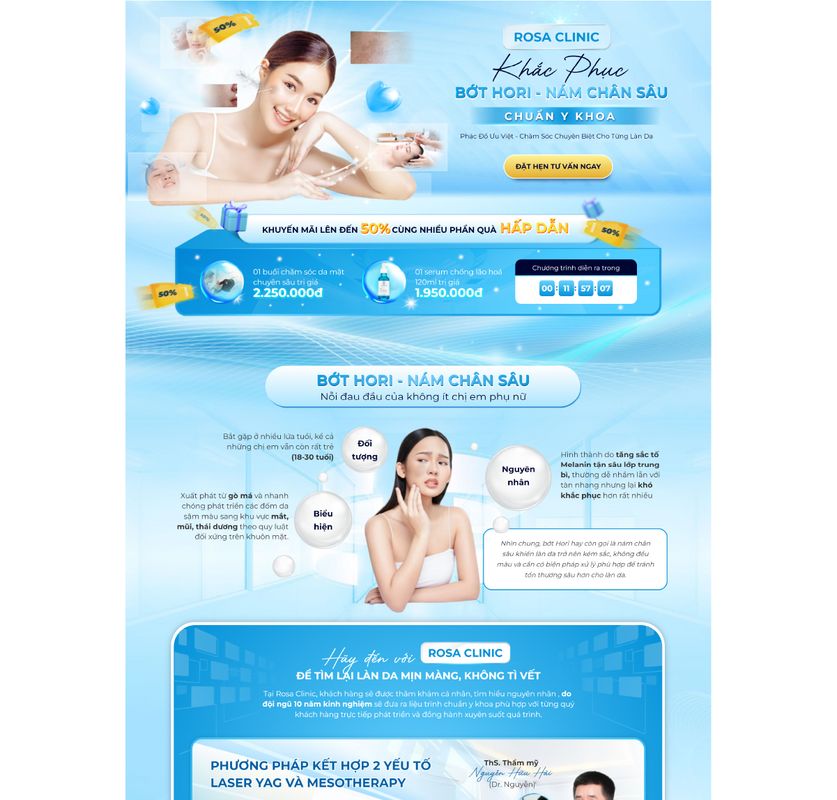 Landing page thu lead