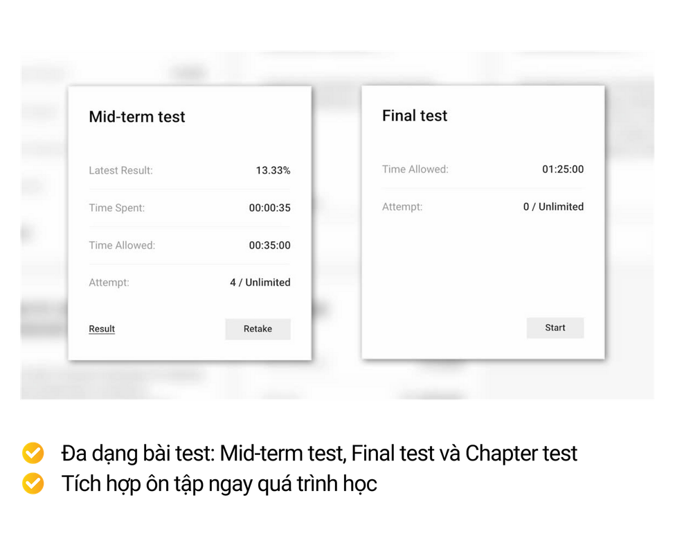 Mid-term test và Final test