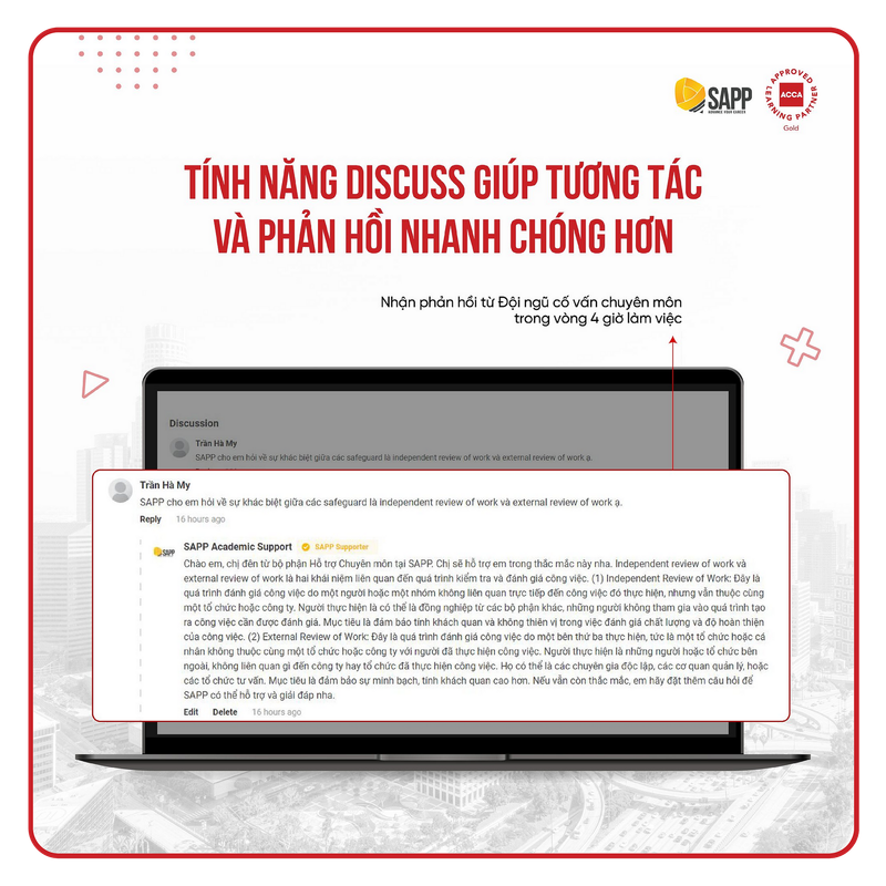 Tính năng Discuss