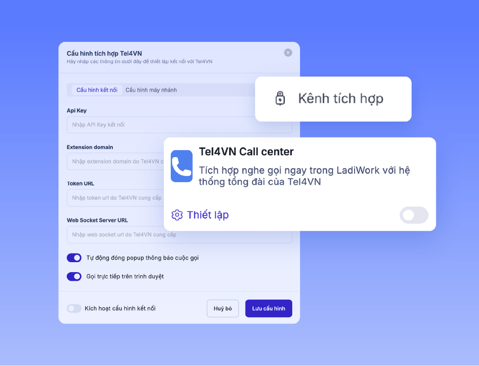 Kết nối liền mạch với tiện ích hỗ trợ công việc