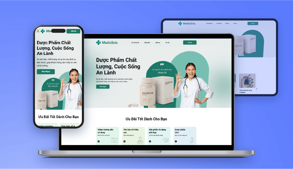 Giao diện hiển thị tối ưu