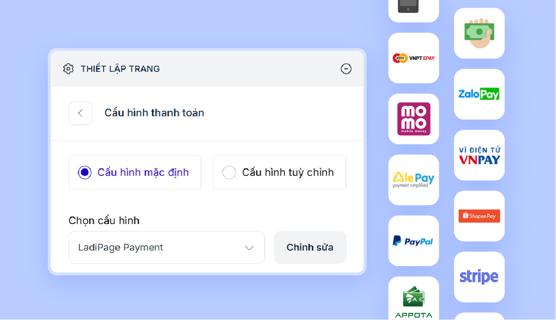 Đa dạng phương thức thanh toán